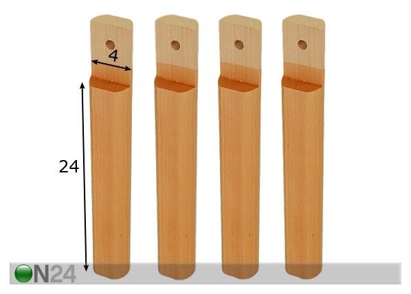 Tolppa sängynjalat 24 cm mitat