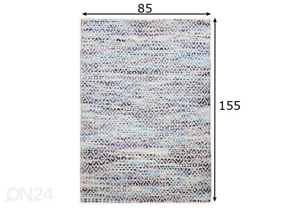 Tom Tailor matto Smooth Comfort Diamond 85x155 cm mitat