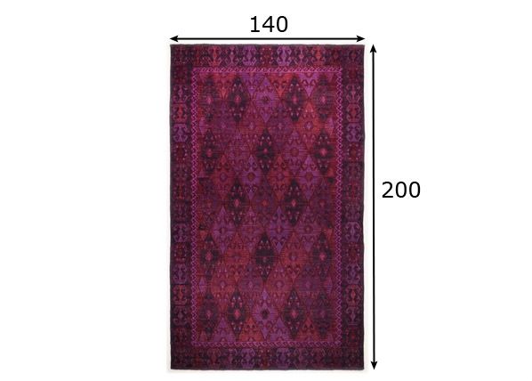 Tom Tailor matto Vintage Kelim 140x200, violetti mitat