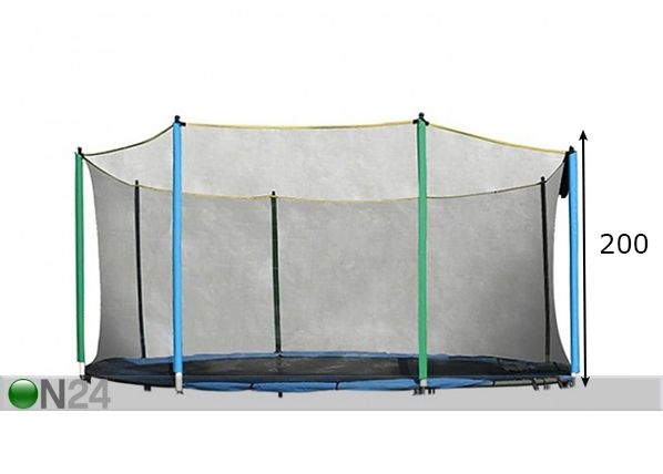 Trampoliinin turvaverkko 180 cm mitat
