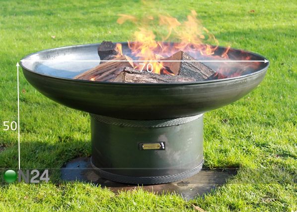 Tulisija ROUND TOWER Ø 70 cm mitat