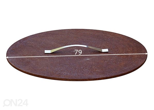 Tulisijan kansi Ø 79 cm mitat