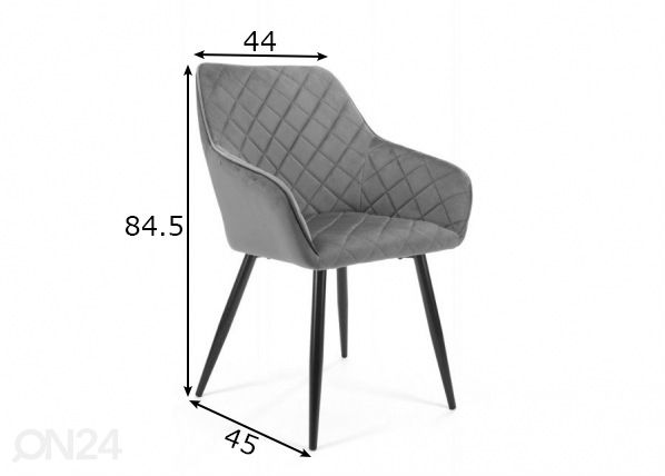 Tuoli, 2 kpl mitat