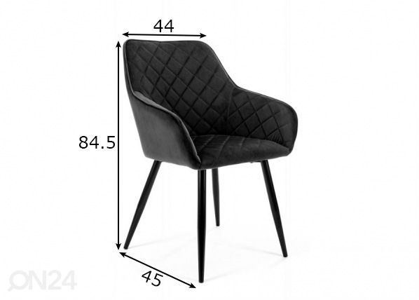 Tuoli, 2 kpl mitat