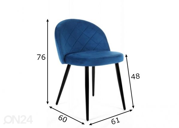 Tuoli 4 kpl mitat