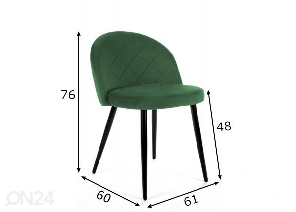 Tuoli, 4 kpl mitat