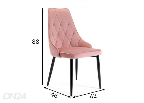 Tuoli, 4 kpl mitat