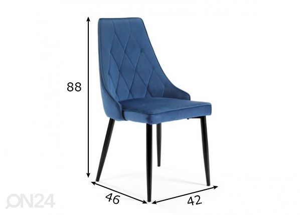 Tuoli, 4 kpl mitat