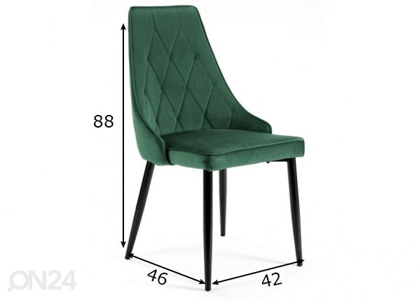 Tuoli, 4 kpl mitat
