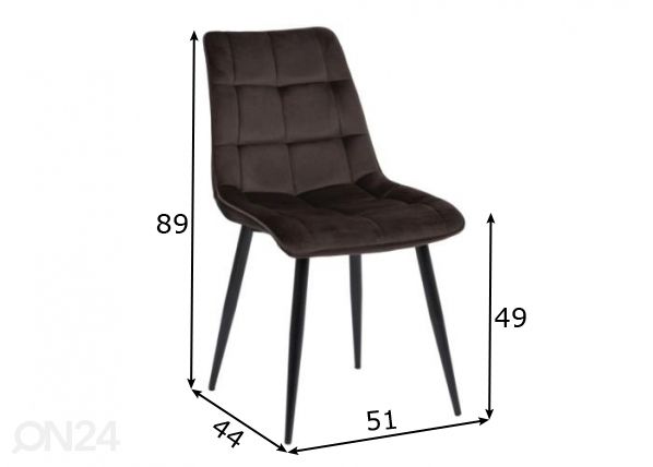 Tuoli mitat