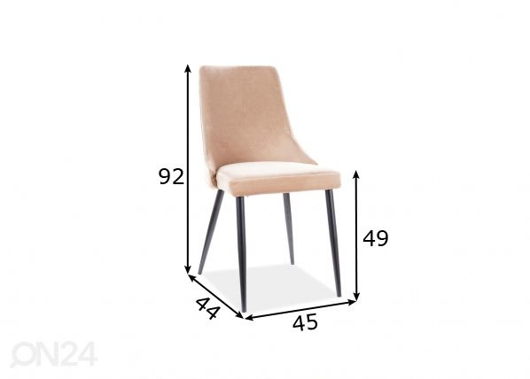 Tuoli mitat