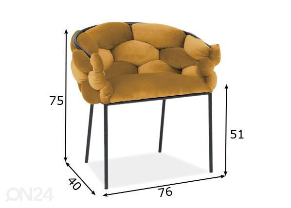 Tuoli mitat