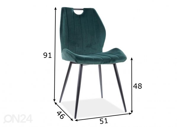 Tuoli mitat