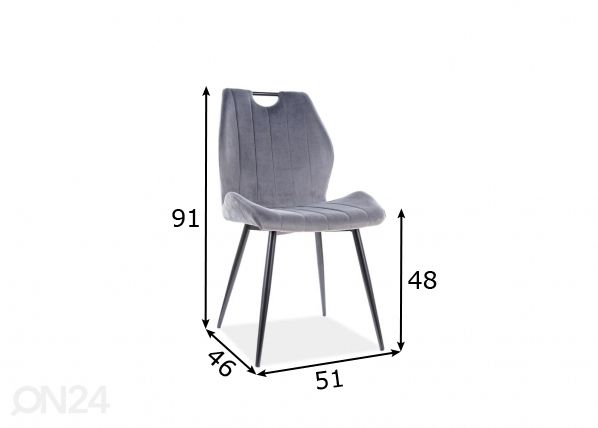 Tuoli mitat