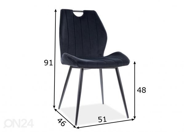 Tuoli mitat