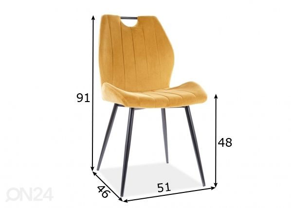 Tuoli mitat