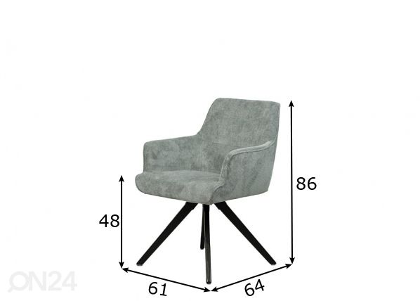 Tuoli mitat