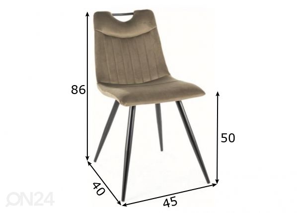 Tuoli mitat