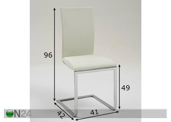 Tuoli Anja II S mitat