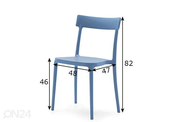Tuoli Argo, 4 kpl mitat