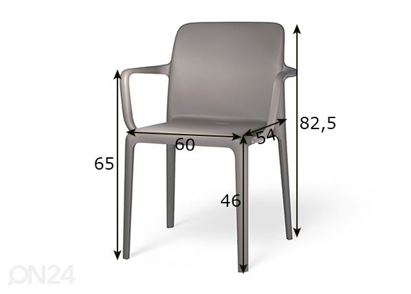 Tuoli Bayo, 2 kpl mitat