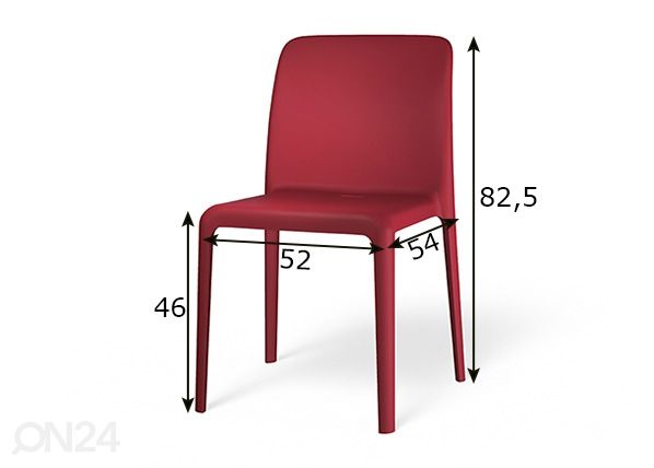 Tuoli Bayo, 4 kpl mitat
