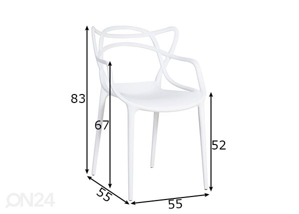 Tuoli Butterfly mitat