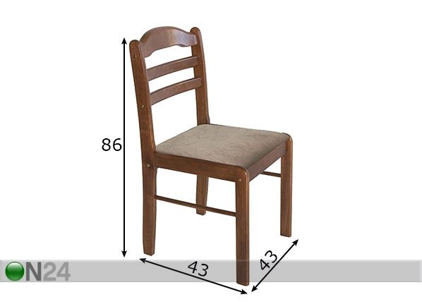 Tuoli Camel, 2 kpl mitat