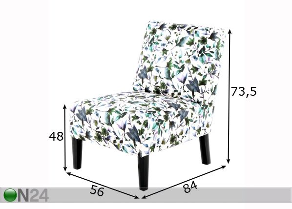 Tuoli Flower-II mitat