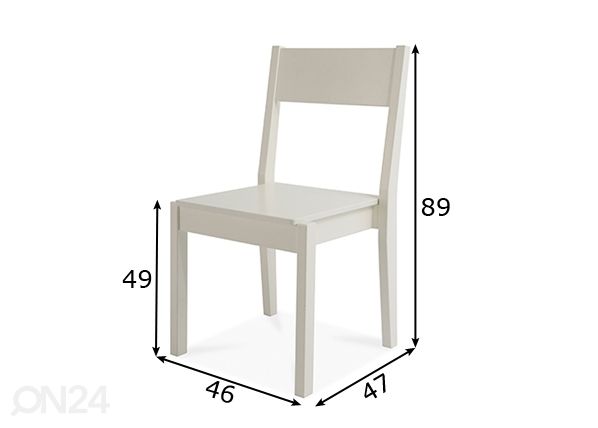 Tuoli Joki, koivu mitat