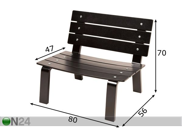 Tuoli LOVESEAT mitat