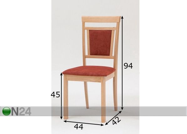 Tuoli MAREIKE, 2 kpl mitat