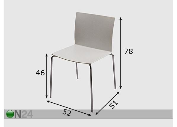 Tuoli METROPOLIS mitat