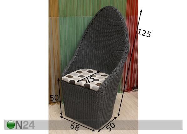 Tuoli MING mitat