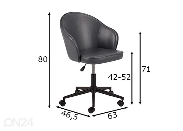 Tuoli Mitzie mitat