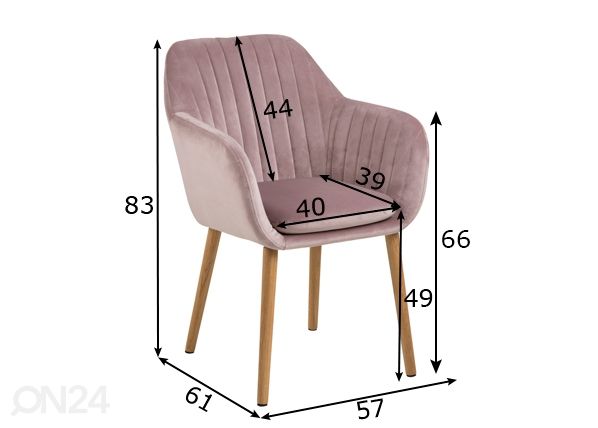 Tuoli Olivia mitat