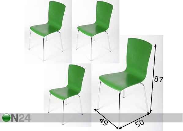 Tuoli PLAZA NEW, 4 kpl mitat