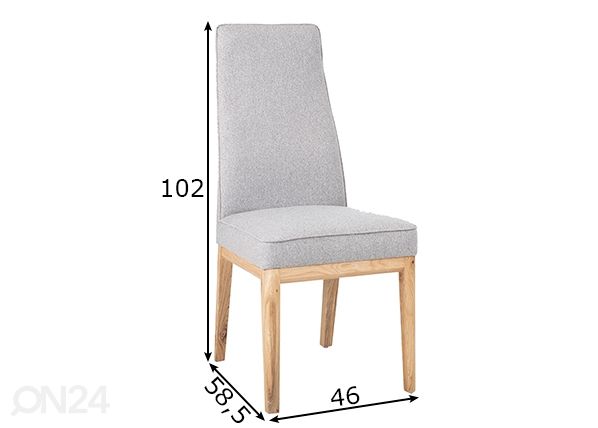 Tuoli Preston mitat