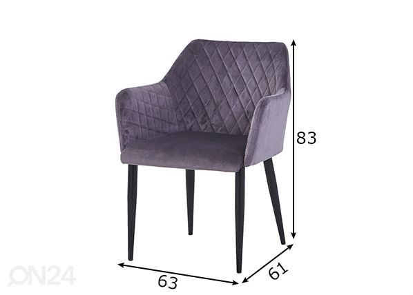 Tuoli Sit, 2 kpl mitat