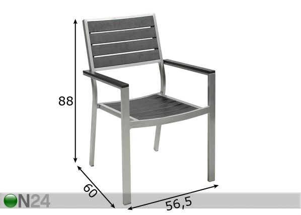 Tuoli STERLING mitat