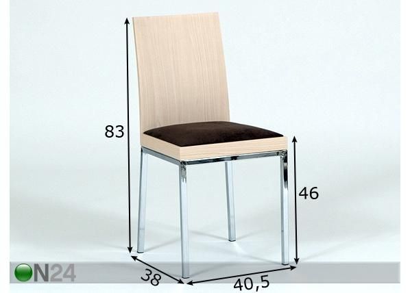 Tuoli TURNER mitat