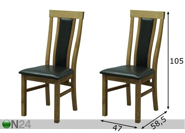 Tuolit, 2 kpl mitat