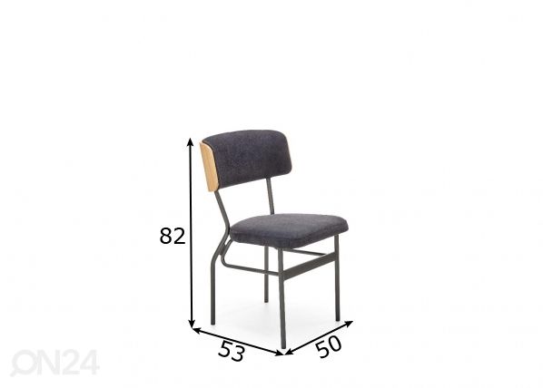 Tuolit 2 kpl mitat