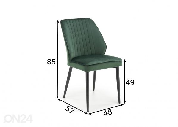 Tuolit 4 kpl mitat