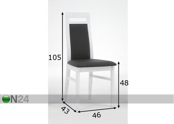 Tuolit ALESSA, 2 kpl mitat