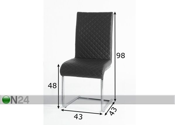 Tuolit ALINA, 4 kpl mitat