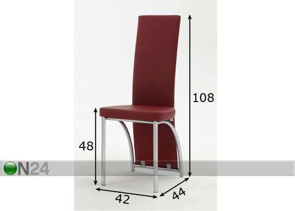 Tuolit ANTJE, 4 kpl mitat