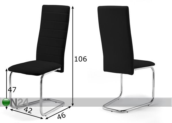 Tuolit FILOU, 4 kpl mitat