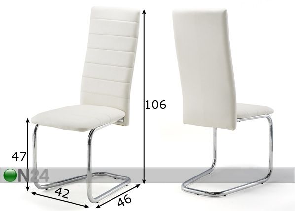 Tuolit FILOU, 4 kpl mitat