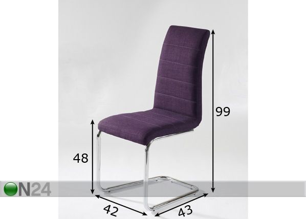 Tuolit FILOU, 4 kpl mitat